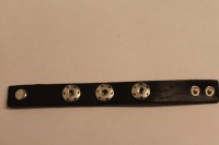 Zwart leren armbandje voor Clickers